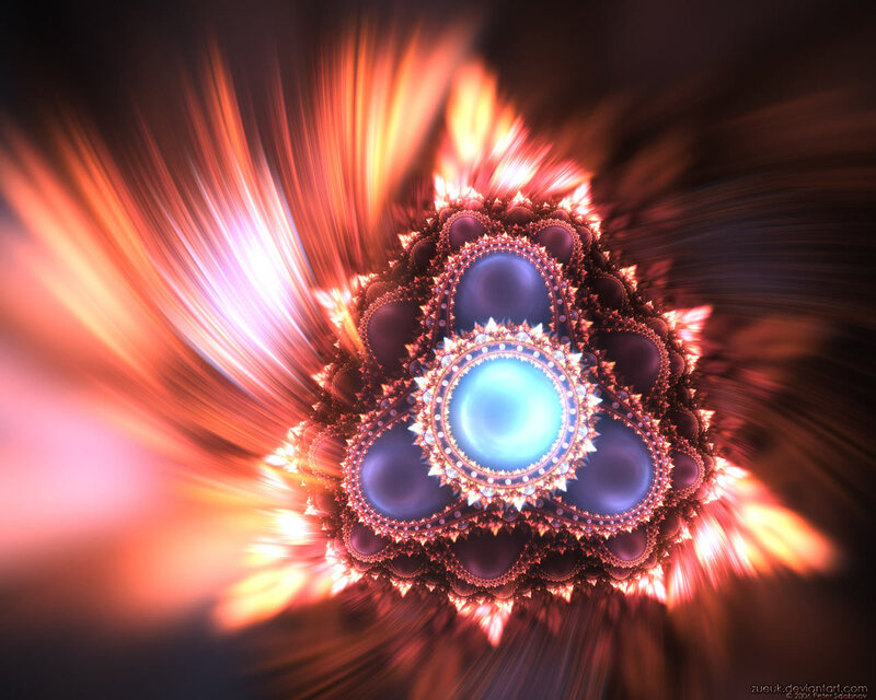 Fractal flame explosion