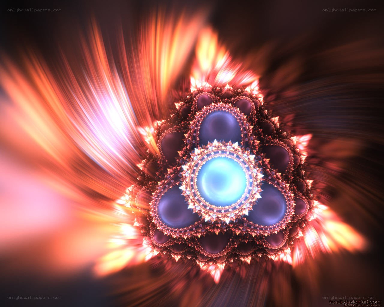 Fractal flame explosion