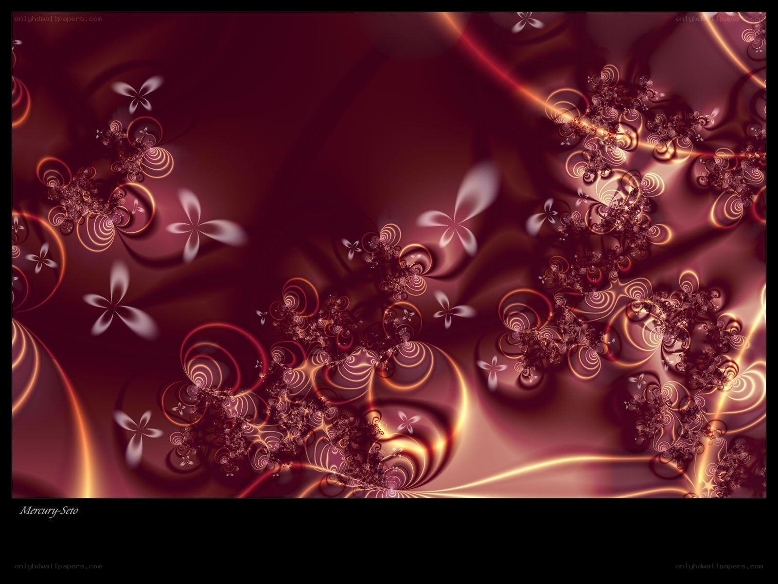 Fractal floral abstract art