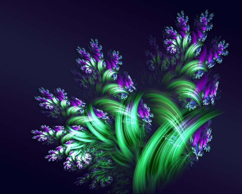 Fractal floral abstract