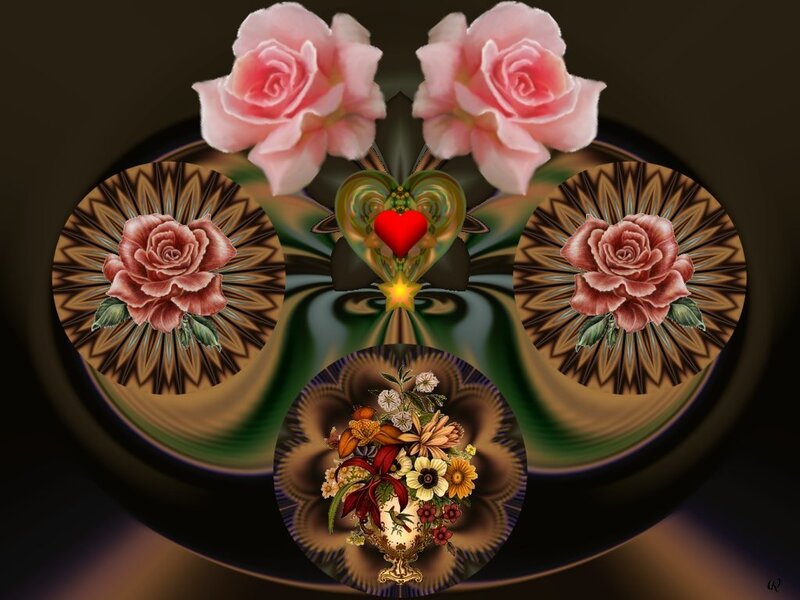 Fractal Floral Arrangement — Pink