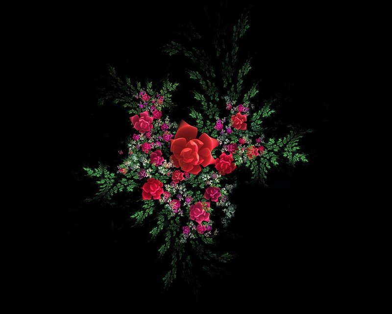 Fractal floral arrangement