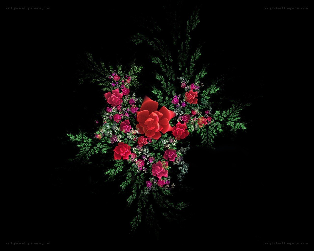 Fractal floral arrangement