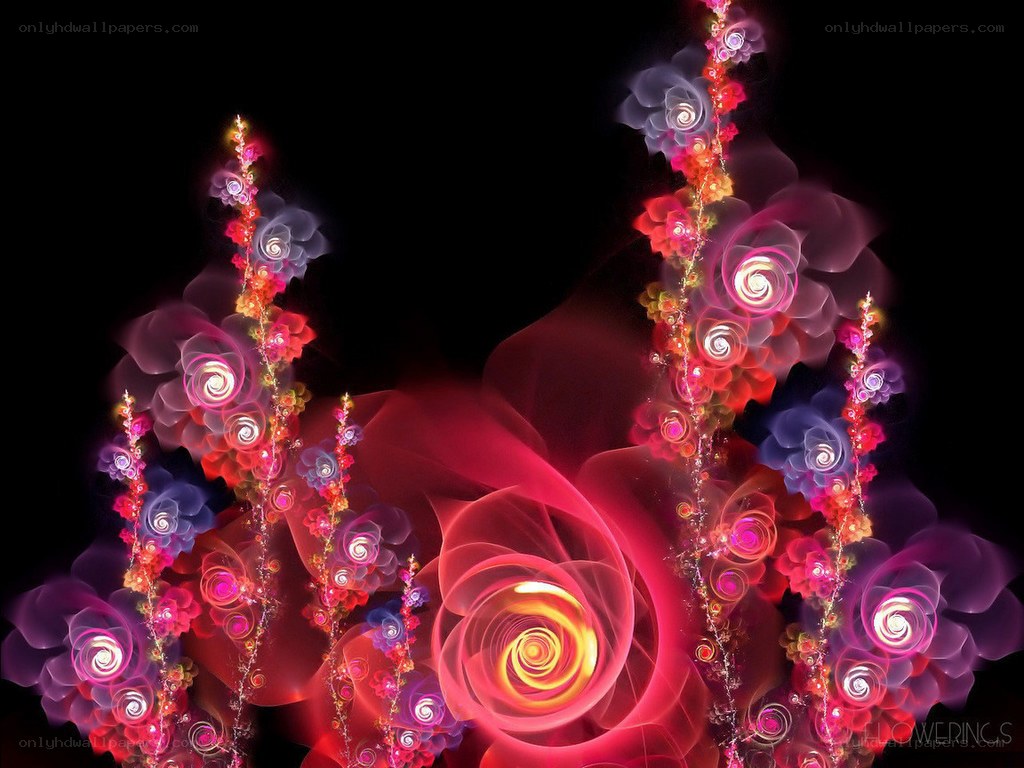 Fractal floral art
