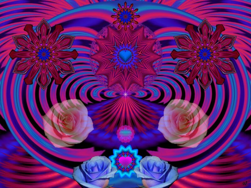 Fractal Floral Design — Purple