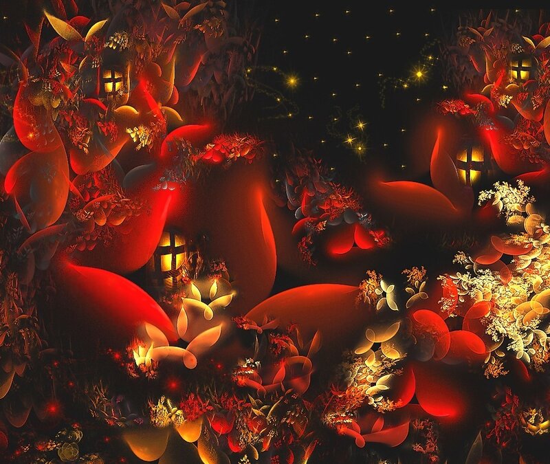 Fractal Floral Landscape