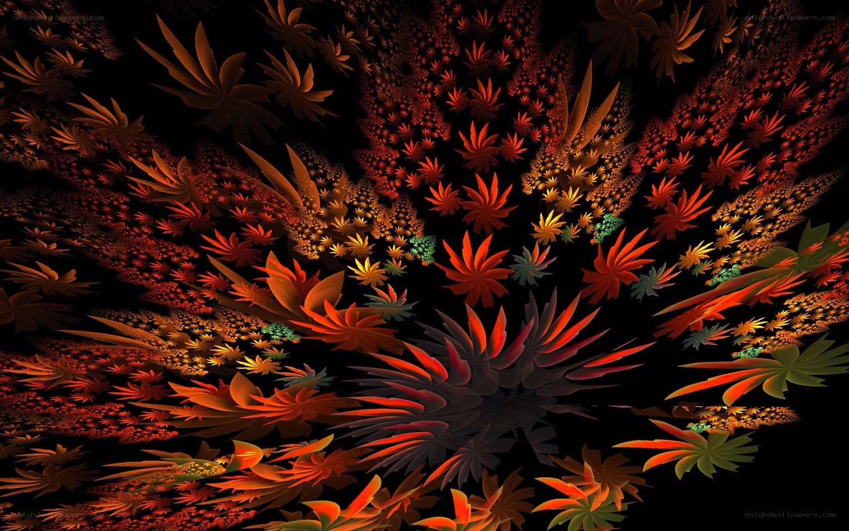 Fractal floral pattern