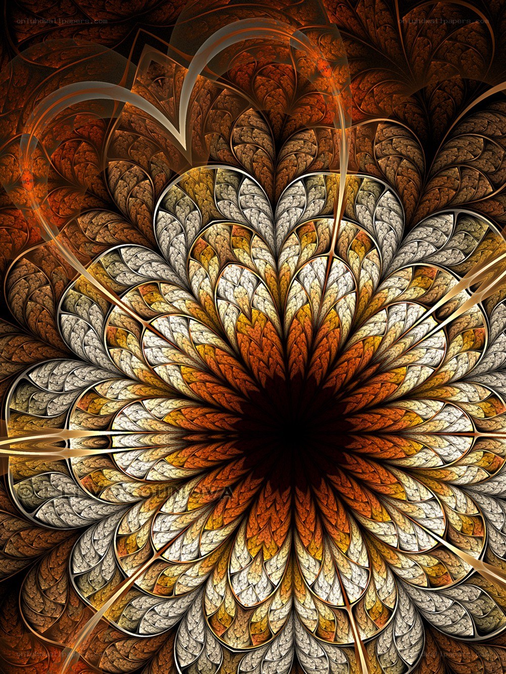 Fractal floral pattern