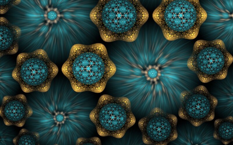 fractal floral pattern