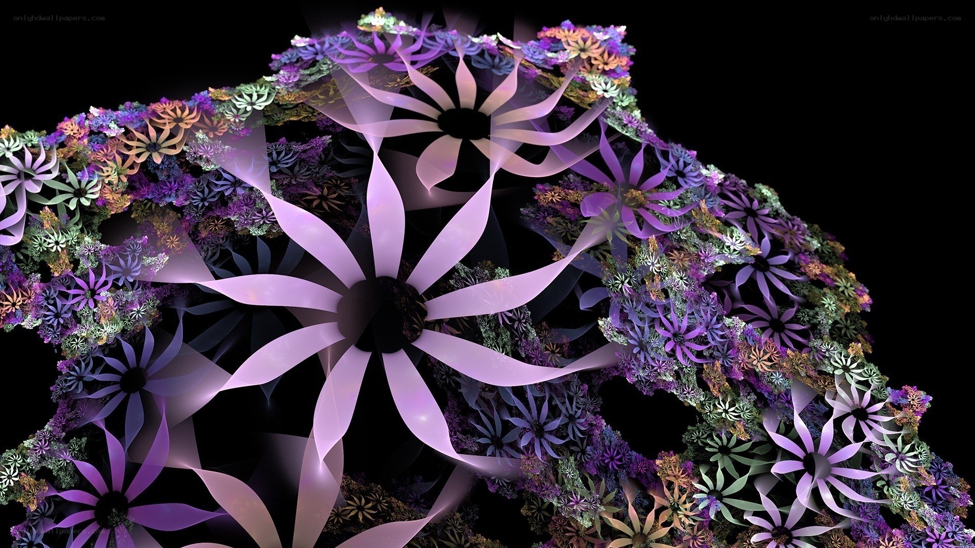 Fractal floral pattern