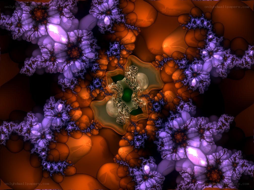 fractal floral pattern
