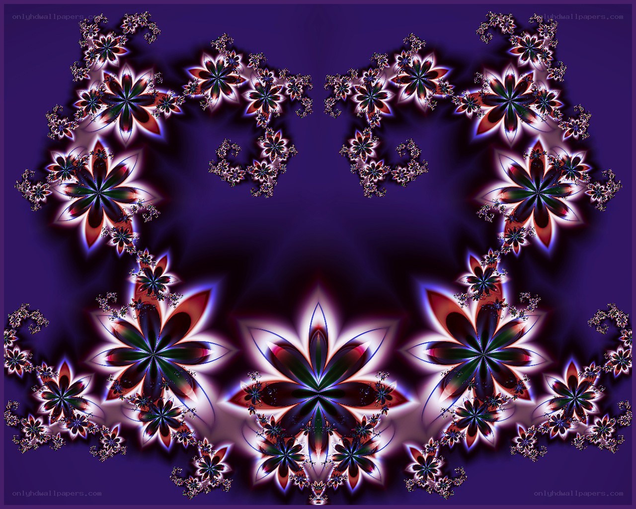 Fractal floral pattern