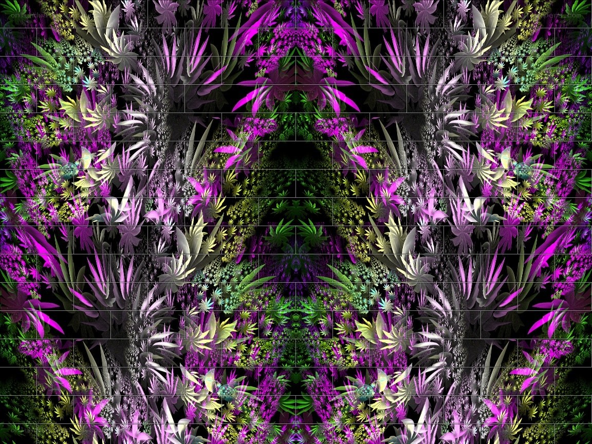 fractal floral pattern