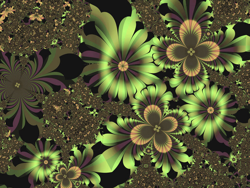 fractal floral pattern