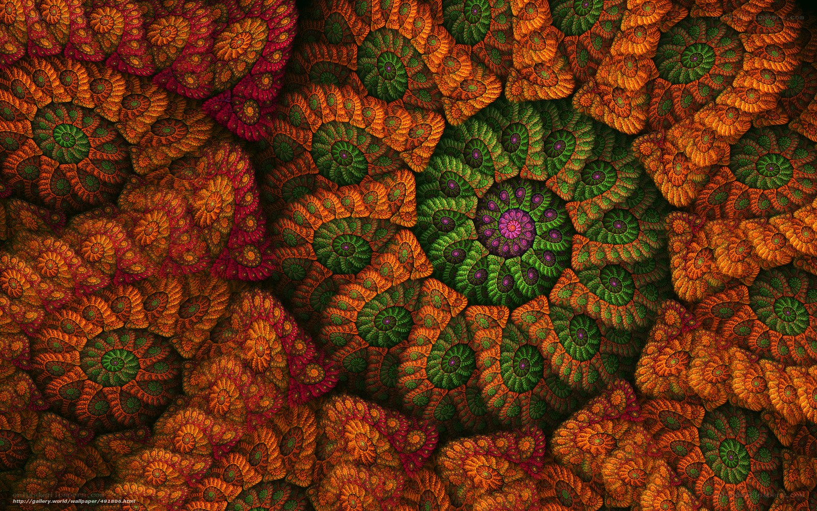 Fractal floral pattern