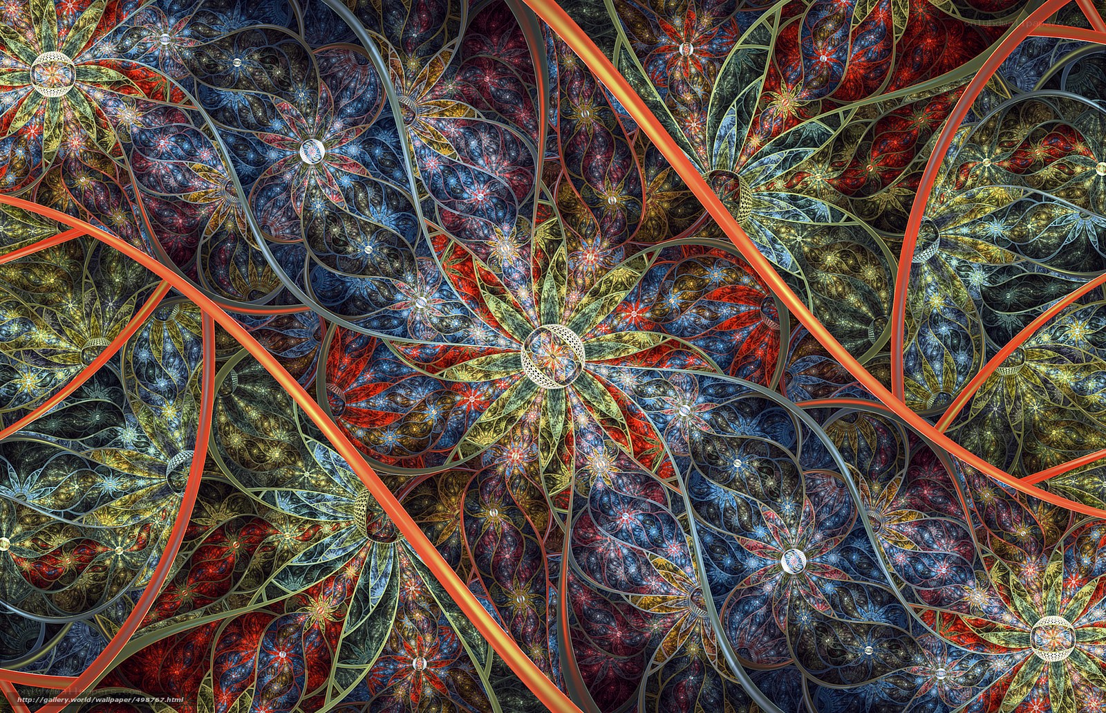 Fractal floral pattern