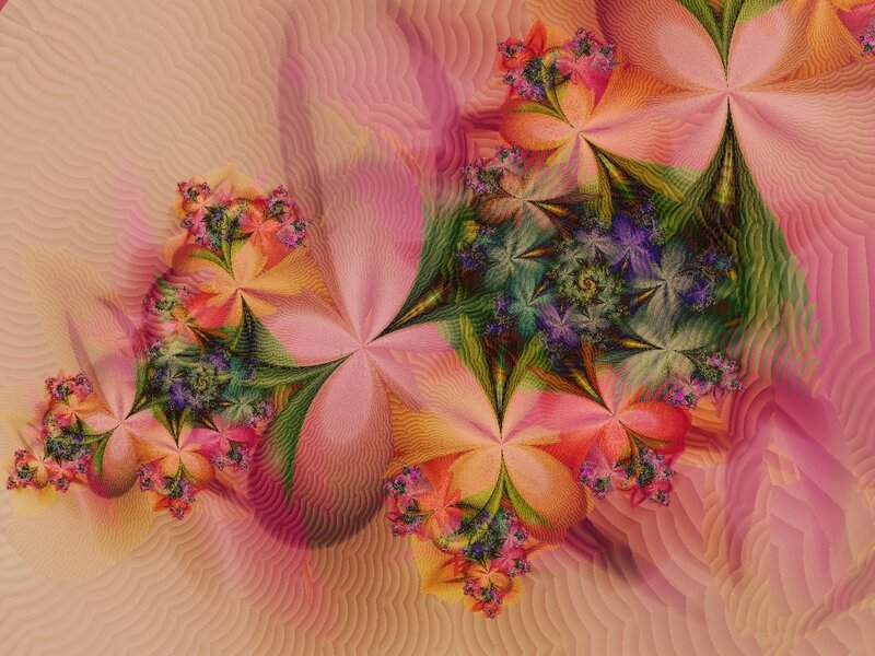 Fractal Floral Pattern — Pink, Hypnotic, Digital Art