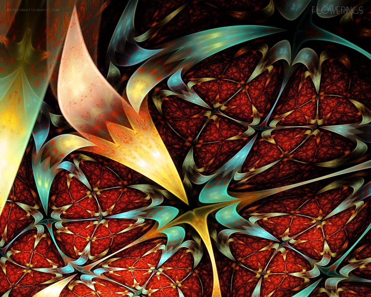 Fractal floral pattern