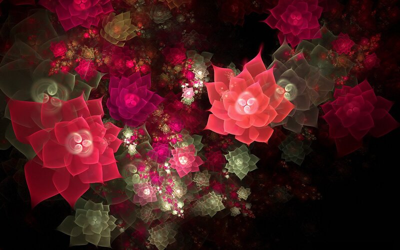 Fractal floral patterns