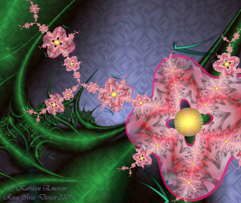 Fractal Floral Patterns — Green, Hypnotic