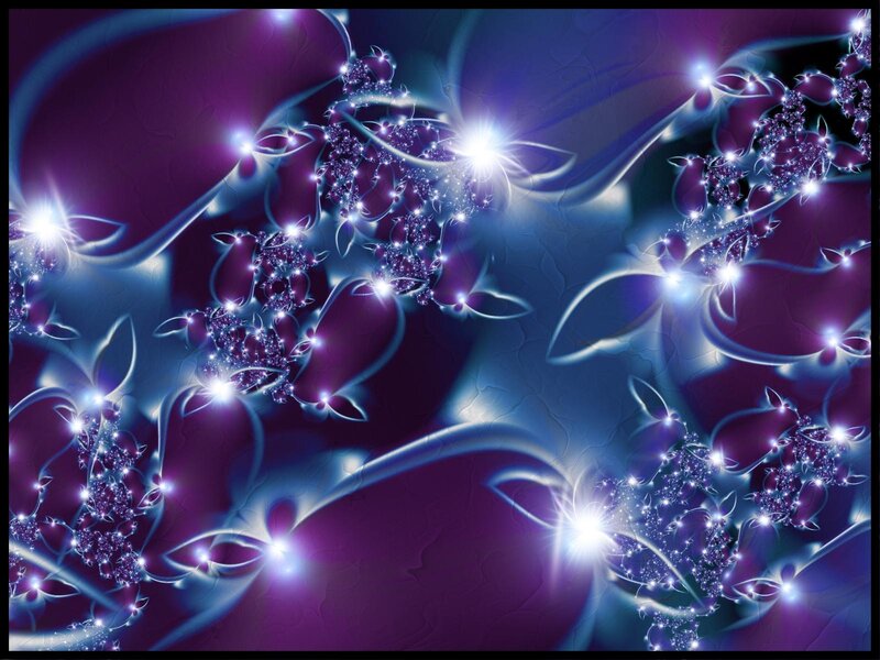 Fractal Floral Patterns — Purple, Ethereal, Digital Art