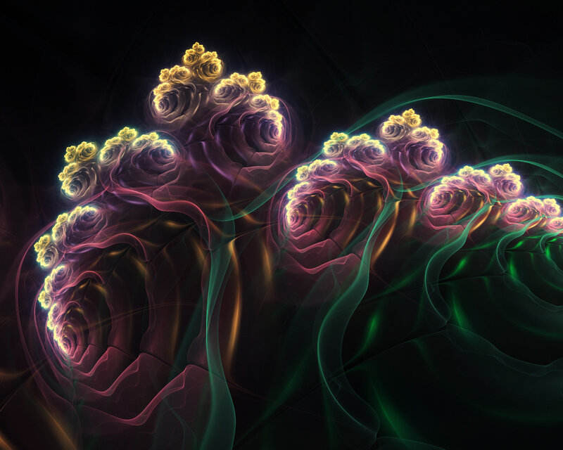 Fractal Floral Patterns — Purple