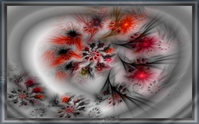 Fractal Floral Patterns — Red
