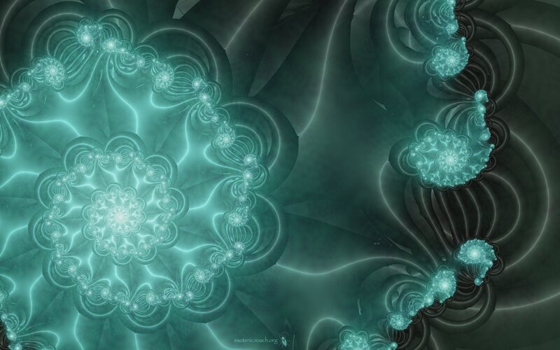 Fractal Floral Patterns — Teal