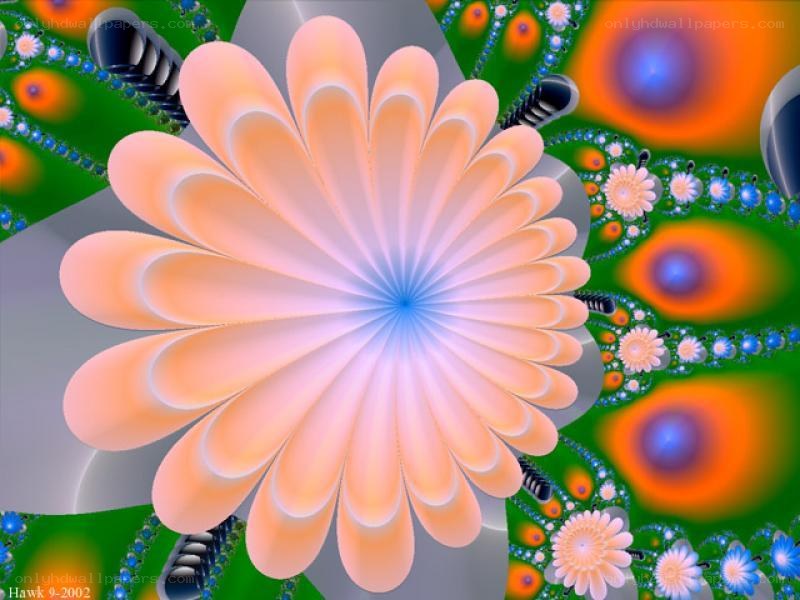 Fractal flower art