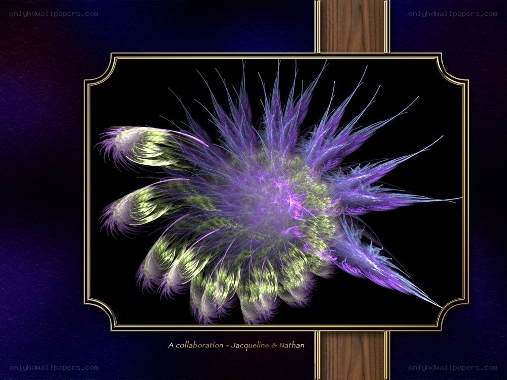 Fractal flower art collaboration