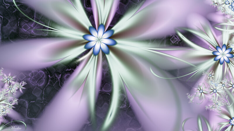 Fractal flower art design