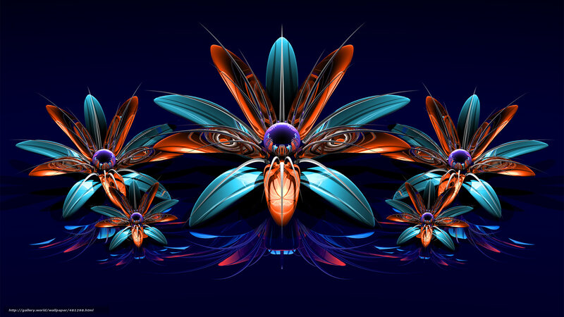 Fractal flower art