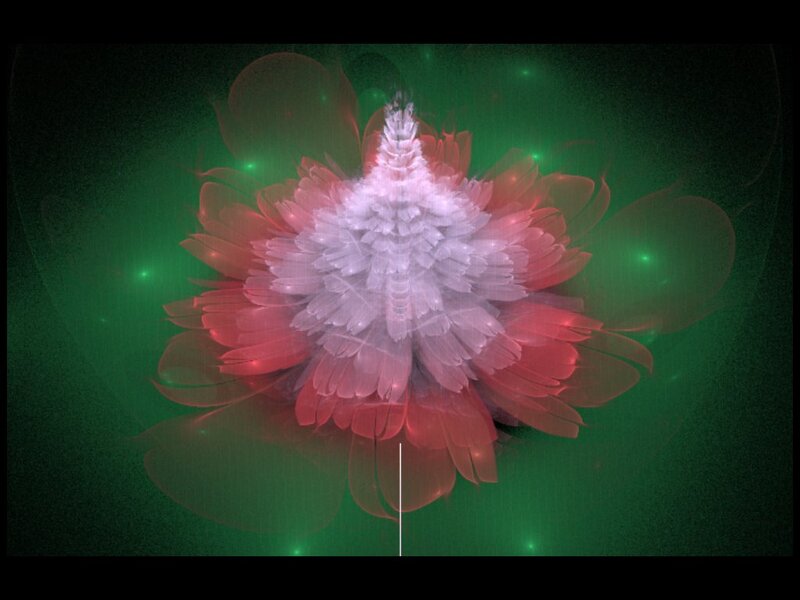 Fractal Flower Bloom — Green