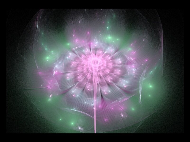 Fractal Flower Bloom — Pink
