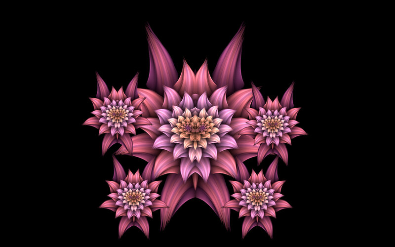 Fractal Flower Cluster