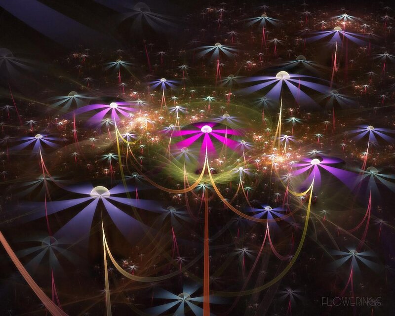 Fractal flower field