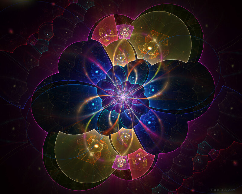Fractal flower galaxy