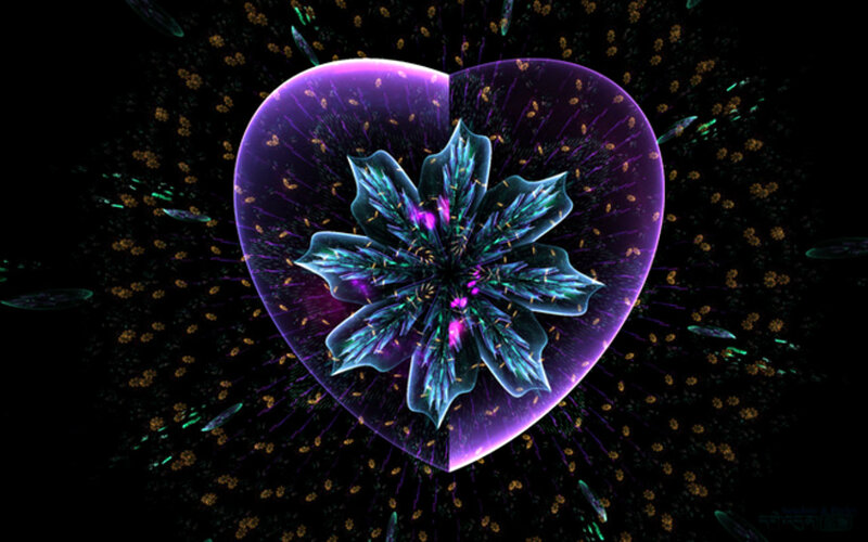 Fractal Flower in Heart