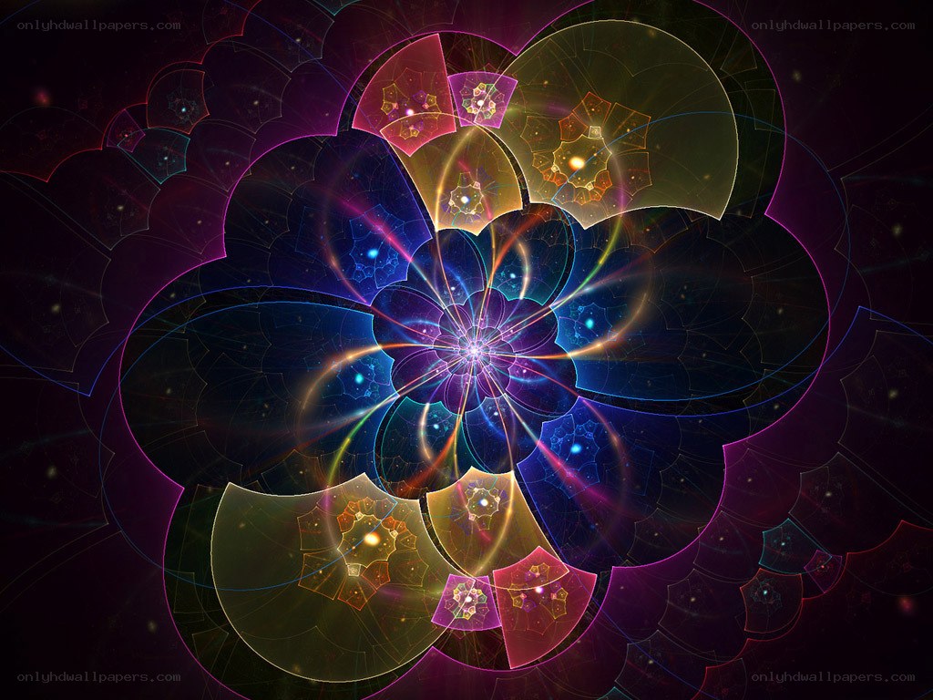 fractal flower in space