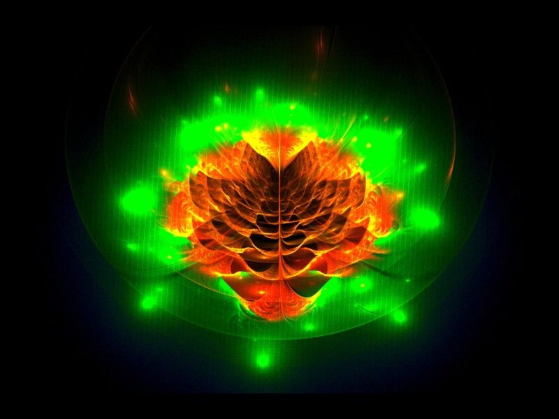 Fractal Flower in Sphere