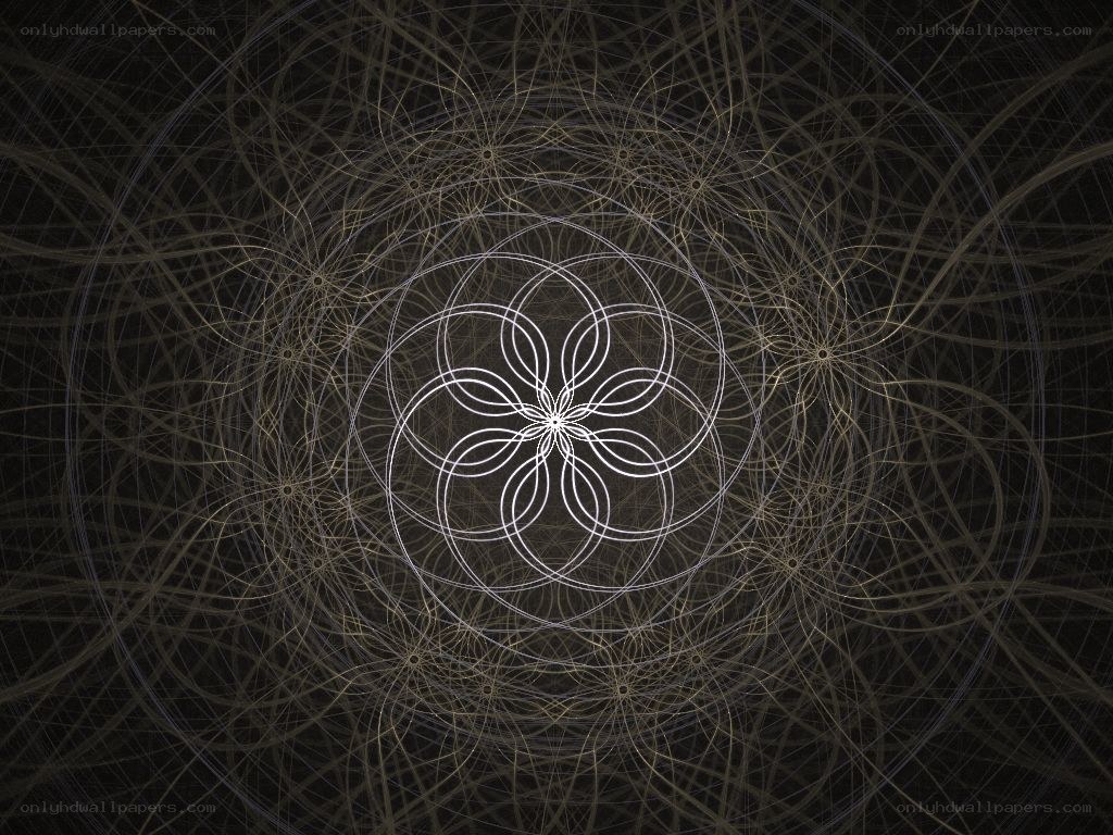 Fractal flower mandala