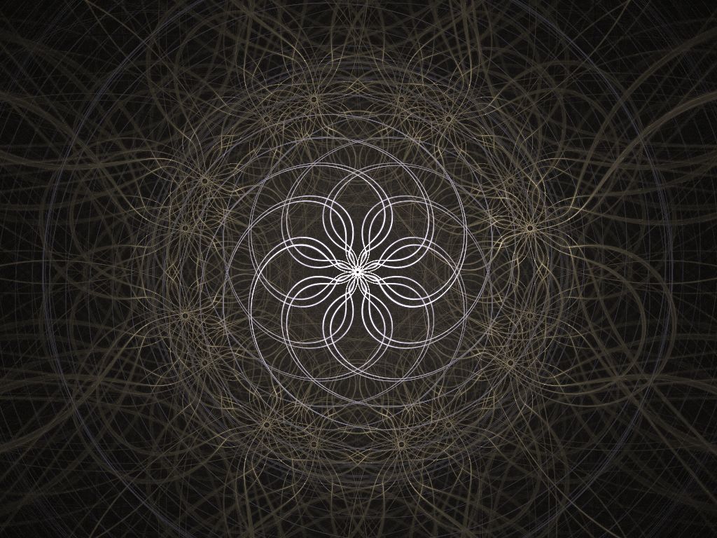 Fractal flower mandala