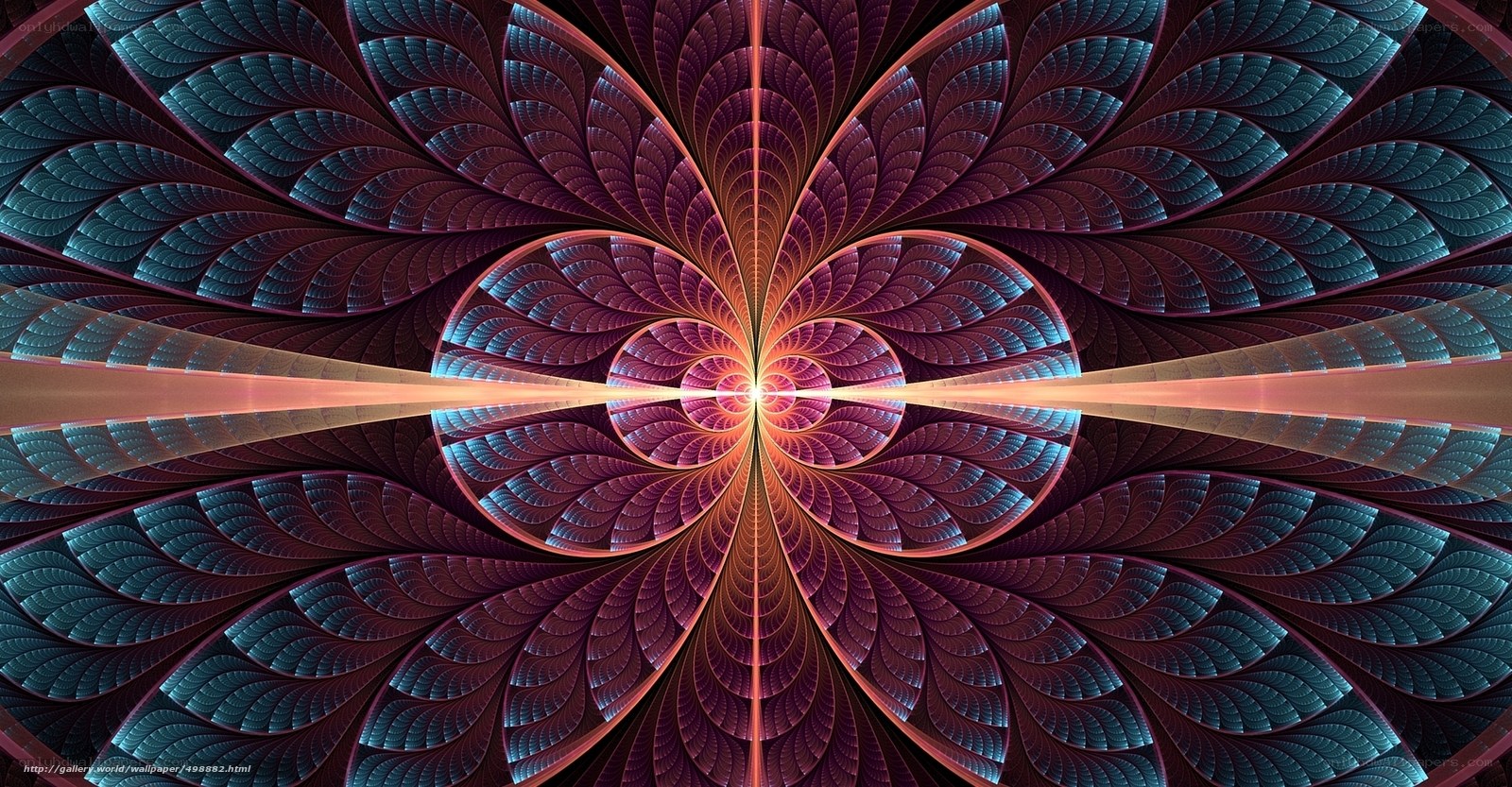 Fractal flower pattern