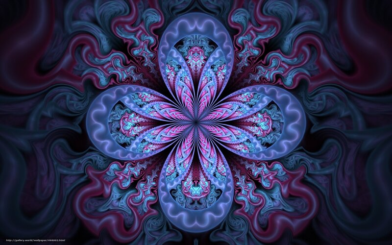 Fractal flower pattern