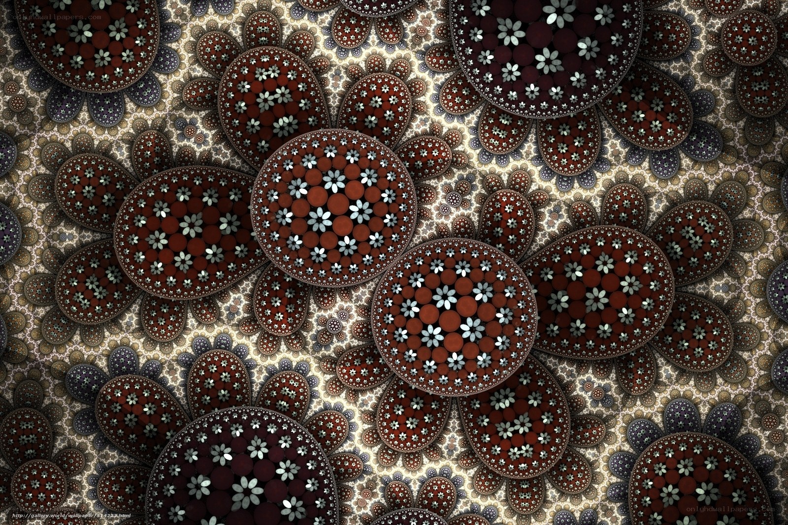 Fractal flower pattern
