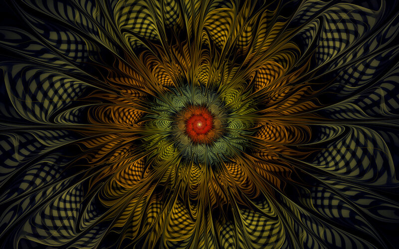 Fractal flower pattern