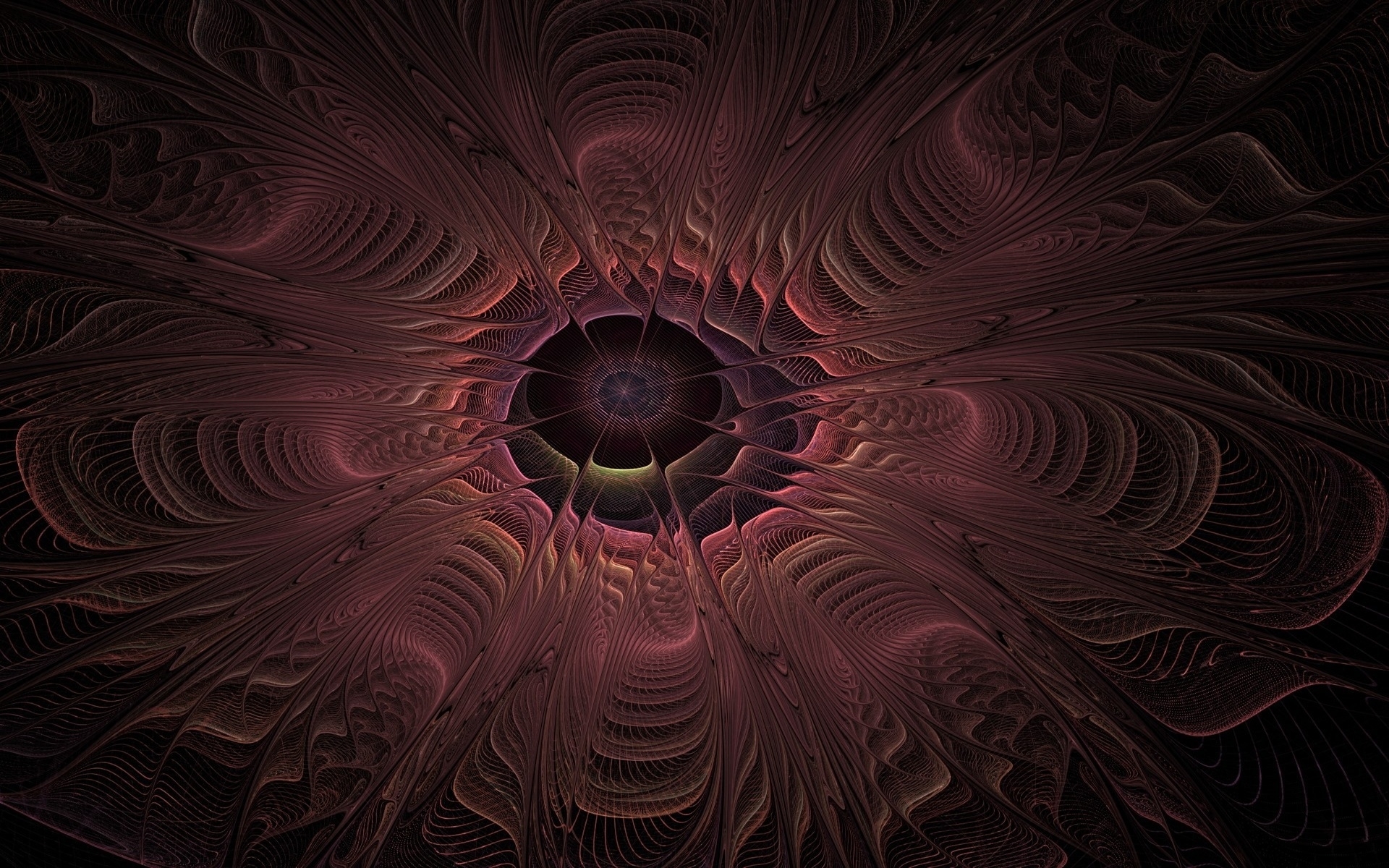 Fractal flower pattern