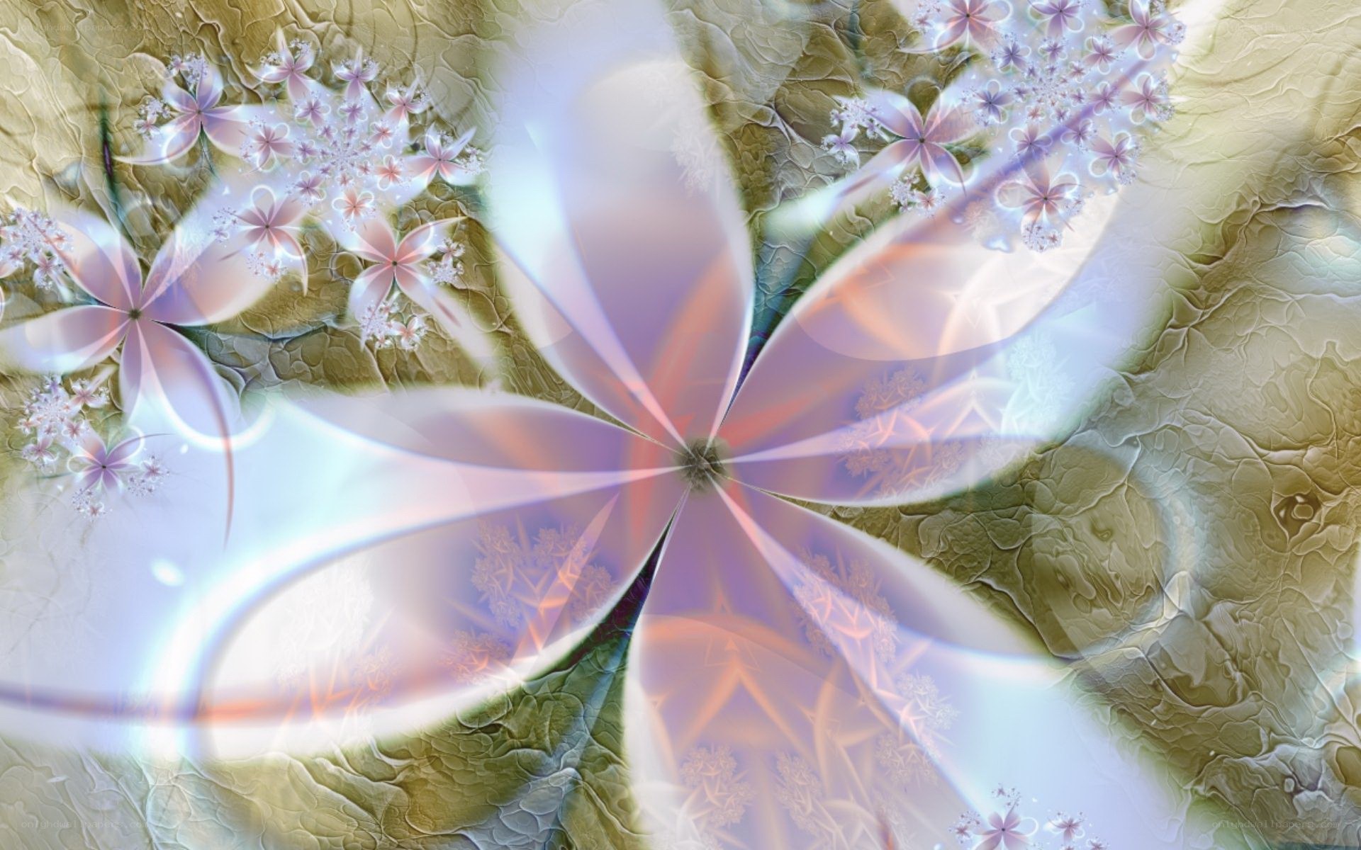 Fractal flower pattern
