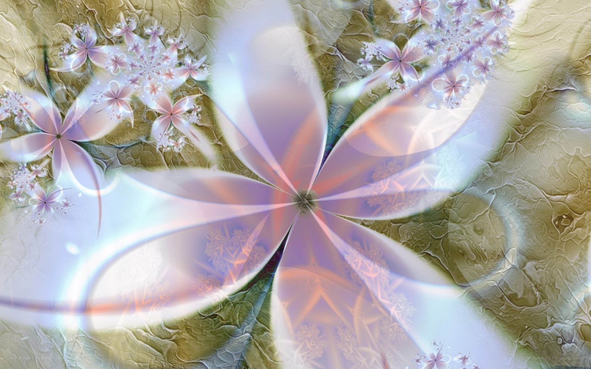 Fractal flower pattern