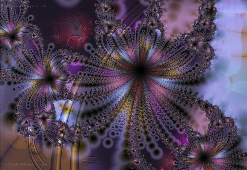 Fractal flower pattern